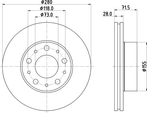 Mintex MDC2755 - Bremžu diski autospares.lv