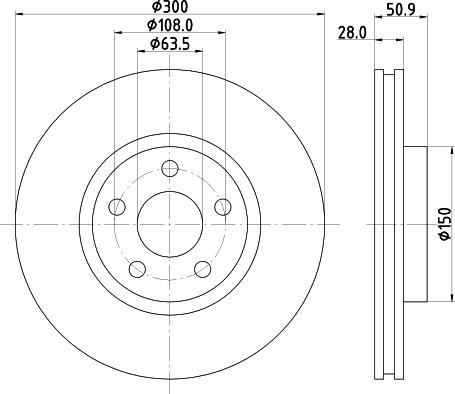 Mintex MDC2764 - Brake Disc www.autospares.lv