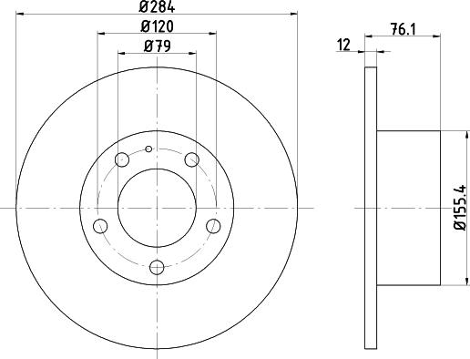 Mintex MDC270 - Bremžu diski www.autospares.lv