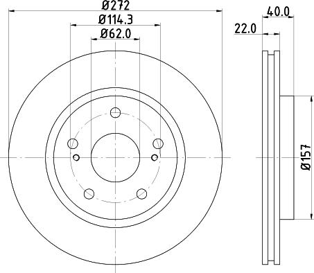 Mintex MDC2777C - Bremžu diski autospares.lv