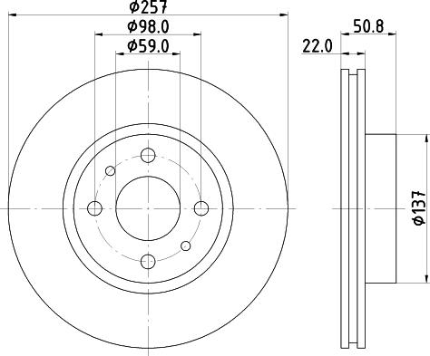 Mintex MDC749 - Bremžu diski www.autospares.lv