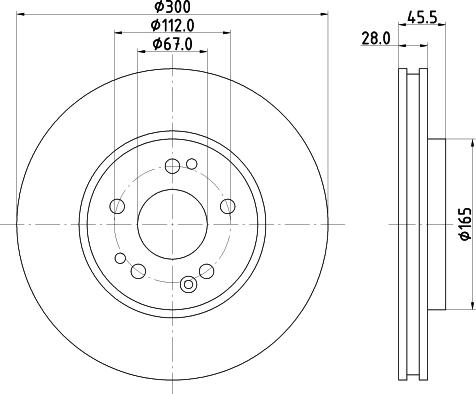 Mintex MDC765 - Bremžu diski www.autospares.lv