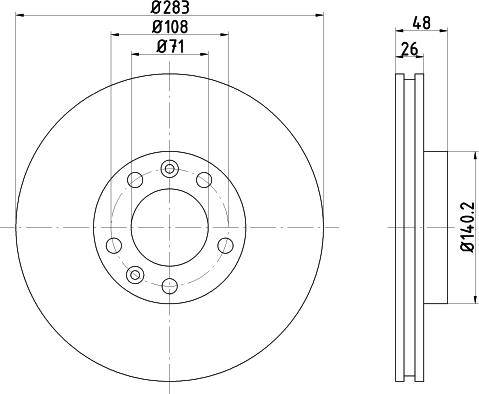 Mintex MDC702 - Brake Disc www.autospares.lv