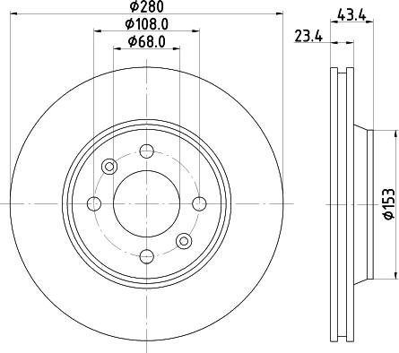 Mintex MDC710 - Bremžu diski www.autospares.lv