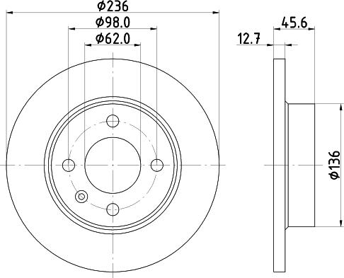 Mintex MDC711 - Bremžu diski www.autospares.lv