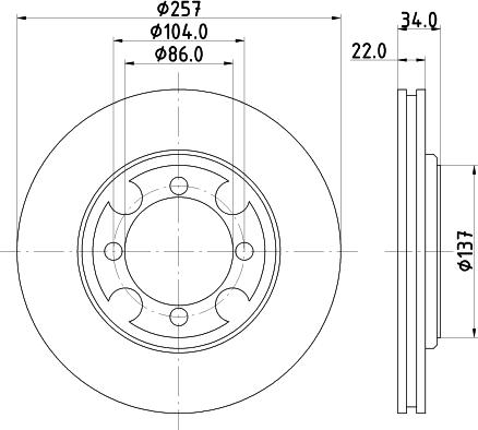 Mintex MDC782 - Bremžu diski www.autospares.lv