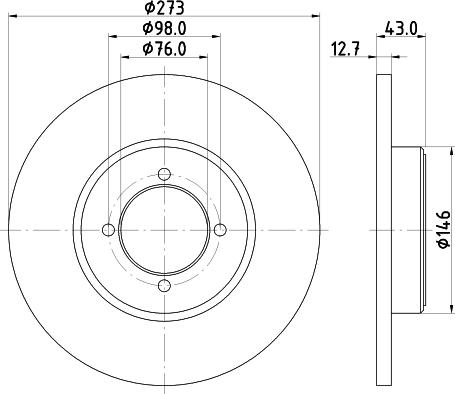 Mintex MDC73 - Bremžu diski www.autospares.lv