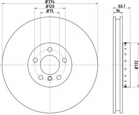 Mintex MDCB2590L - Bremžu diski www.autospares.lv