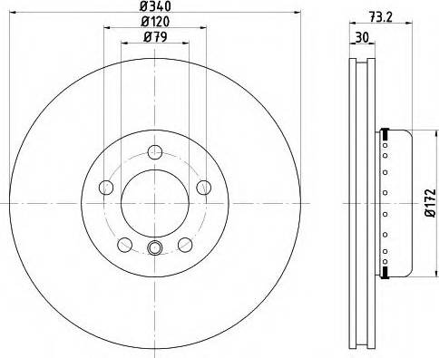 Mintex MDCB2571 - Bremžu diski www.autospares.lv