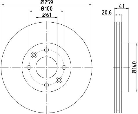 Mintex MDK0027 - Bremžu komplekts, Disku bremzes www.autospares.lv