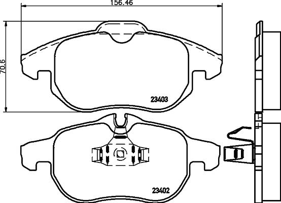 Mintex MDK0193 - Дисковый тормозной механизм, комплект www.autospares.lv