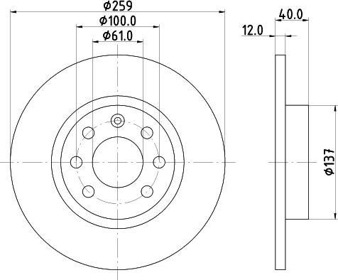 Mintex MDK0143 - Bremžu komplekts, Disku bremzes www.autospares.lv