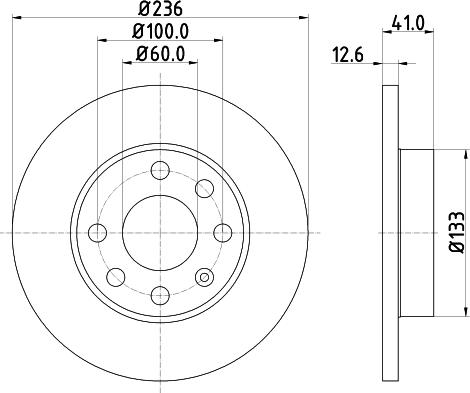 Mintex MDK0157 - Brake Set, disc brakes www.autospares.lv