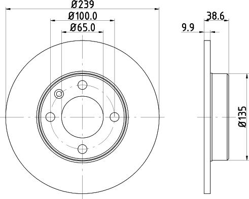 Mintex MDK0113 - Brake Set, disc brakes www.autospares.lv