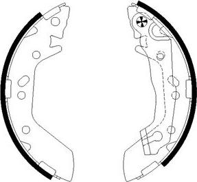 Mintex MFR496 - Brake Shoe Set www.autospares.lv