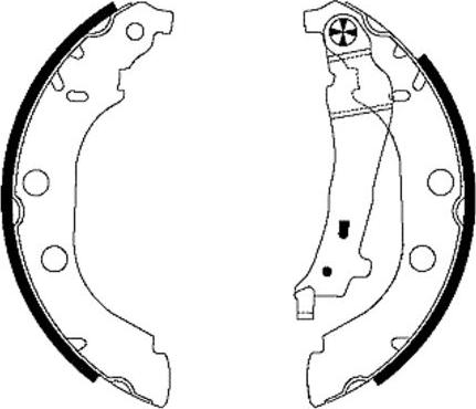 Mintex MFR408 - Bremžu loku komplekts www.autospares.lv