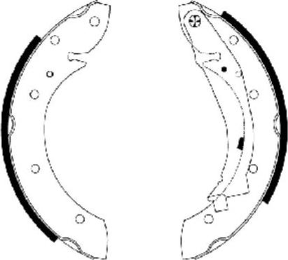 Mintex MFR434 - Brake Shoe Set www.autospares.lv