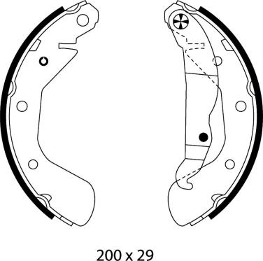 Mintex MFR594 - Bremžu loku komplekts www.autospares.lv