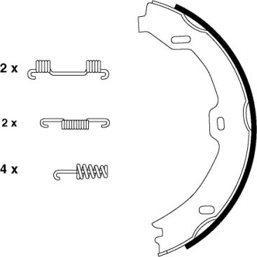 Mintex MFR568 - Bremžu loku kompl., Stāvbremze www.autospares.lv