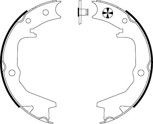 Mintex MFR518 - Brake Shoe Set, parking brake www.autospares.lv