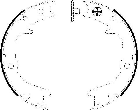 Mintex MFR626 - Brake Shoe Set, parking brake www.autospares.lv