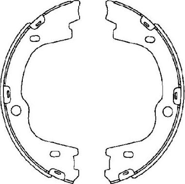 Mintex MFR670 - Brake Shoe Set, parking brake www.autospares.lv