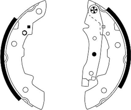 Mintex MFR196 - Brake Shoe Set www.autospares.lv