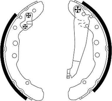 Mintex MFR381 - Brake Shoe Set www.autospares.lv