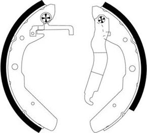 Mintex MFR247 - Bremžu loku komplekts www.autospares.lv