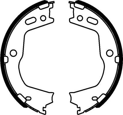 Mintex MFR700 - Brake Shoe Set, parking brake www.autospares.lv