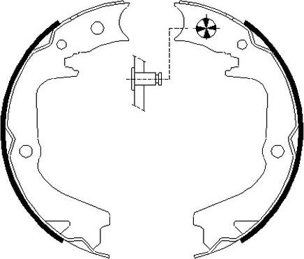 Mintex MFR722 - Brake Shoe Set, parking brake www.autospares.lv