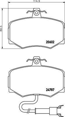 Mintex MGB461 - Bremžu uzliku kompl., Disku bremzes www.autospares.lv