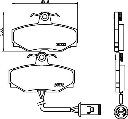 Mintex MGB412 - Bremžu uzliku kompl., Disku bremzes www.autospares.lv