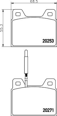 Mintex MGB560 - Bremžu uzliku kompl., Disku bremzes www.autospares.lv