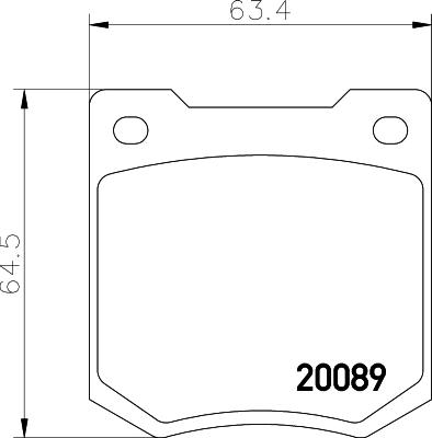 Mintex MGB535 - Bremžu uzliku kompl., Disku bremzes www.autospares.lv