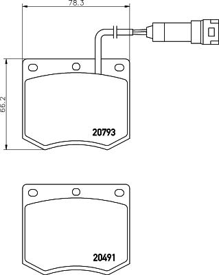 Mintex MGB693 - Bremžu uzliku kompl., Disku bremzes www.autospares.lv