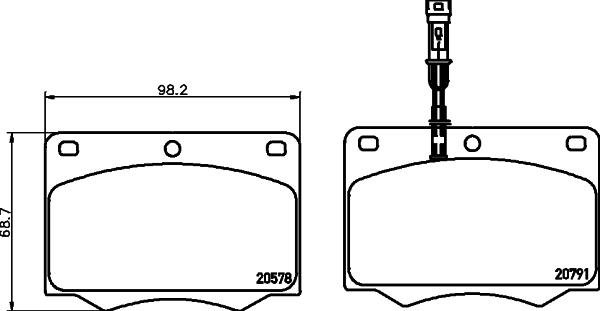 Mintex MGB692 - Bremžu uzliku kompl., Disku bremzes www.autospares.lv