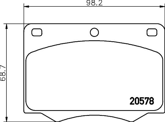 Mintex MGB642 - Bremžu uzliku kompl., Disku bremzes www.autospares.lv