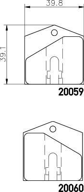 Mintex MGB709 - Bremžu uzliku kompl., Disku stāvbremze www.autospares.lv