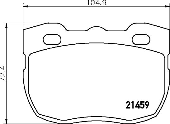 Mintex MLB115 - Тормозные колодки, дисковые, комплект www.autospares.lv