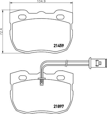 Mintex MLB116 - Тормозные колодки, дисковые, комплект www.autospares.lv