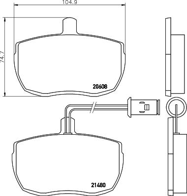 Mintex MLB79 - Тормозные колодки, дисковые, комплект www.autospares.lv