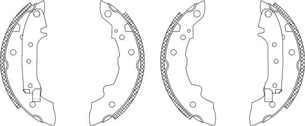 Mintex MSK015 - Bremžu loku komplekts autospares.lv