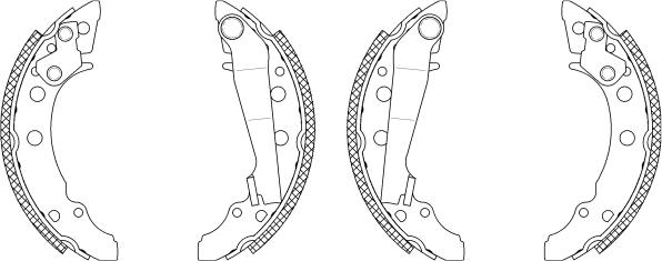 Mintex MSK193 - Brake Shoe Set www.autospares.lv