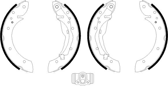 Mintex MSK147 - Brake Shoe Set www.autospares.lv