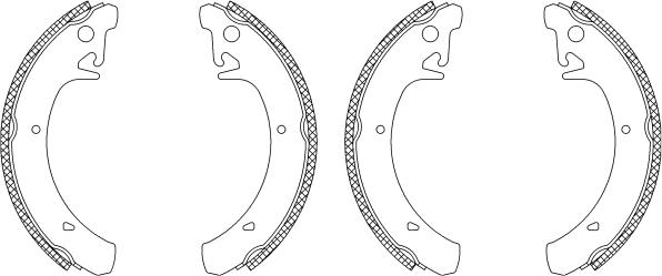 Mintex MSK283 - Bremžu loku komplekts autospares.lv