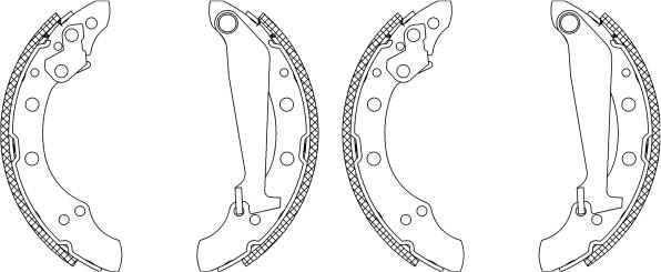 Mintex MSK287 - Brake Shoe Set www.autospares.lv