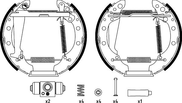 Mintex MSP422 - Bremžu loku komplekts www.autospares.lv