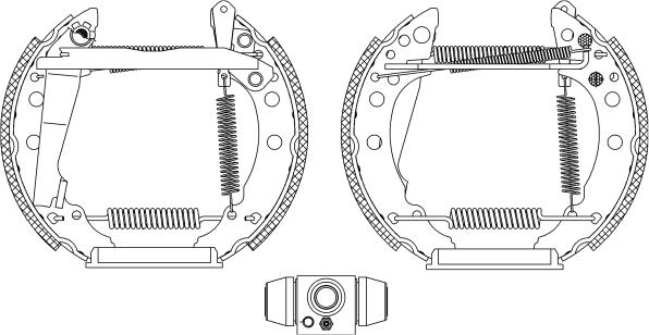 Mintex MSP099 - Brake Shoe Set www.autospares.lv