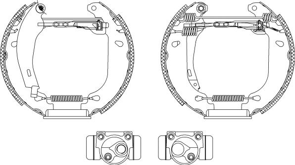 Mintex MSP045 - Bremžu loku komplekts www.autospares.lv